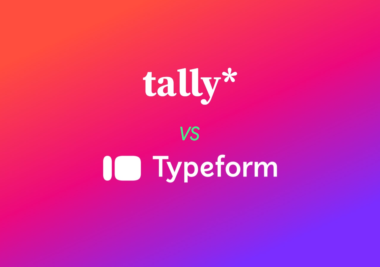 Creation formulaires comparaison tally vs typeform
