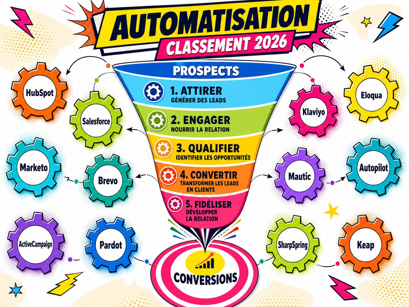 Entonnoir automatisation marketing classement 2026 prospects conversions