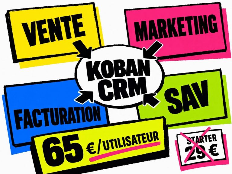 Offre Koban CRM à 65€ par utilisateur