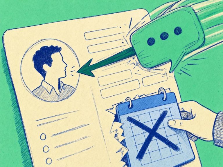 Fiche de contact CRM et relance annulée après une réponse